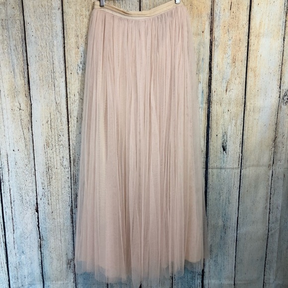 RD & KOKO Dresses & Skirts - RD + KoKo Tulle Maxi Skirt Blush Pink M Party NEW